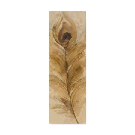 Albena Hristova 'Feather Toss Single Feather' Canvas Art,10x32